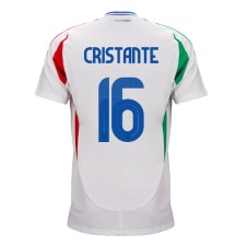 Italien Bryan Cristante #16 Bortatröja EM 2024 Korta ärmar